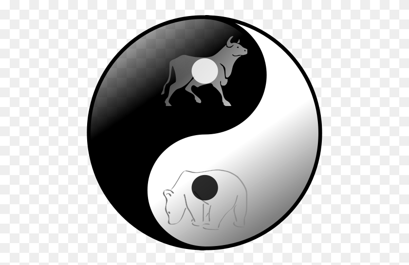 485x485 Descargar Png / Yin Yang Bull Bear, Mamífero, Animal, Al Aire Libre Hd Png