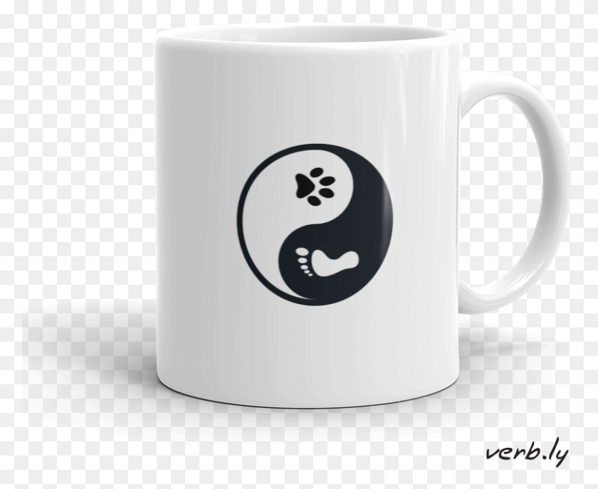 807x649 Yin Yang Cat Mug Mug, Coffee Cup, Cup HD PNG Download