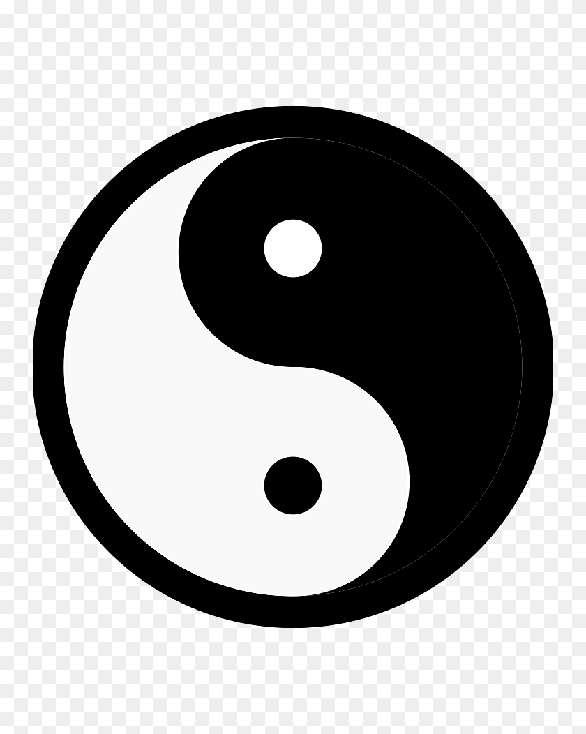 Yin Yang Classic Black And White Symbol, Number, Text, Disk Transparent PNG