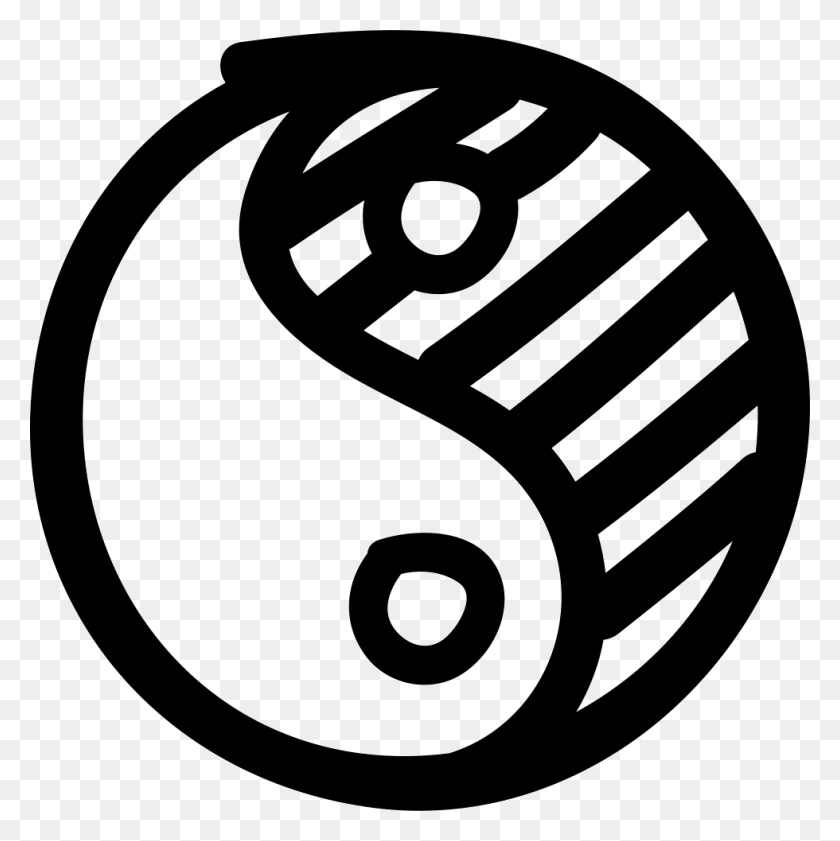 980x982 Descargar Png Yin Yang Símbolo Dibujado A Mano Comentarios Imagenes De Simbolismo Para Dibujar, Logo, Marca Registrada, Granada Hd Png