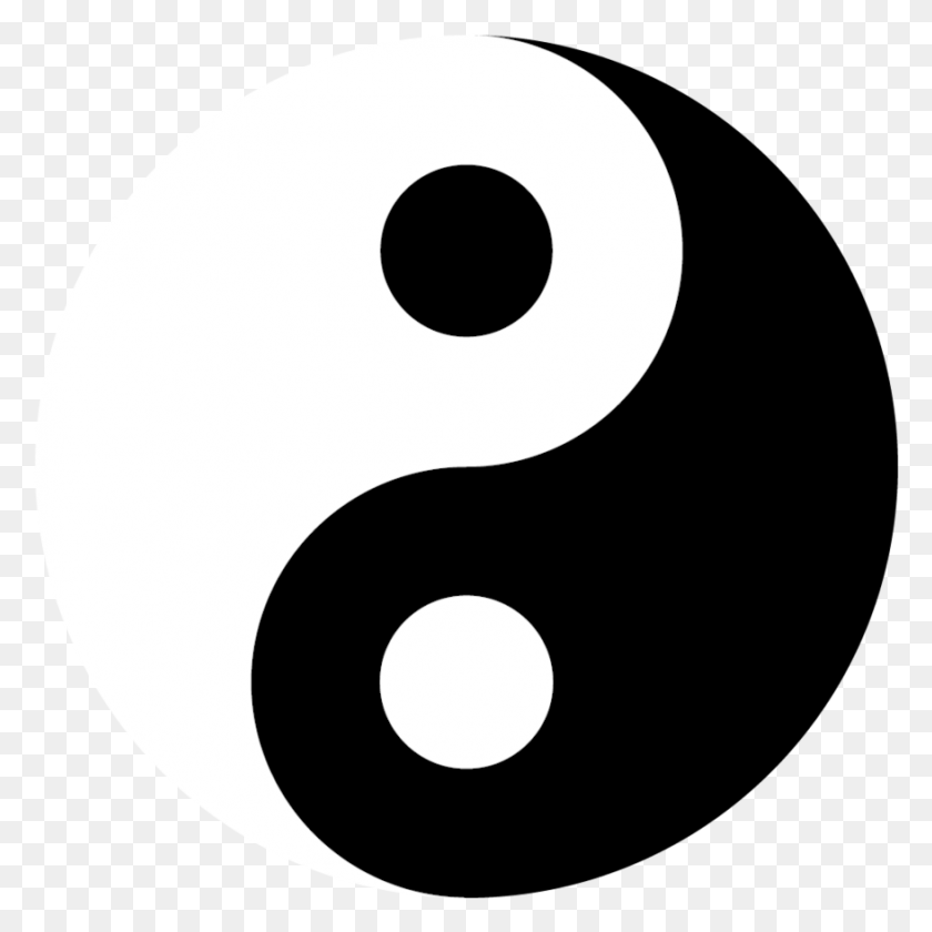 877x877 Yin Yang Vector File, Text, Alphabet, Number HD PNG Download
