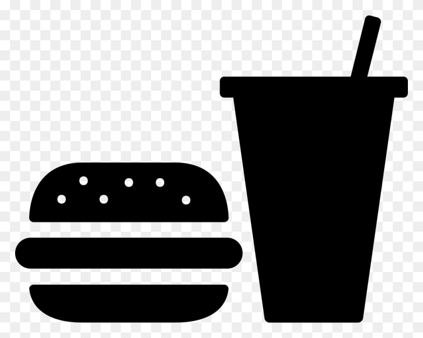 980x768 Ykle Burger And Soda Svg Icon Free Hamburger Icon Transparent Background, Label, Text, Stencil HD PNG Download