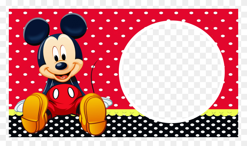 1366x768 Descargar Png Ykle Molduras Minnie Picture Mickey Mouse Marco, Etiqueta, Texto, Textura Hd Png