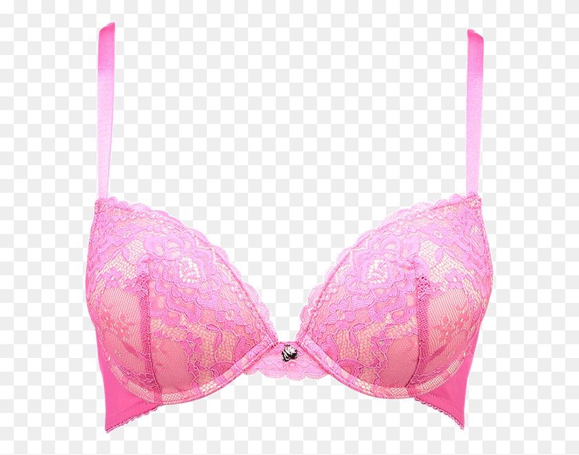 595x601 Ykle Pink Bra, Clothing, Apparel, Lingerie HD PNG Download