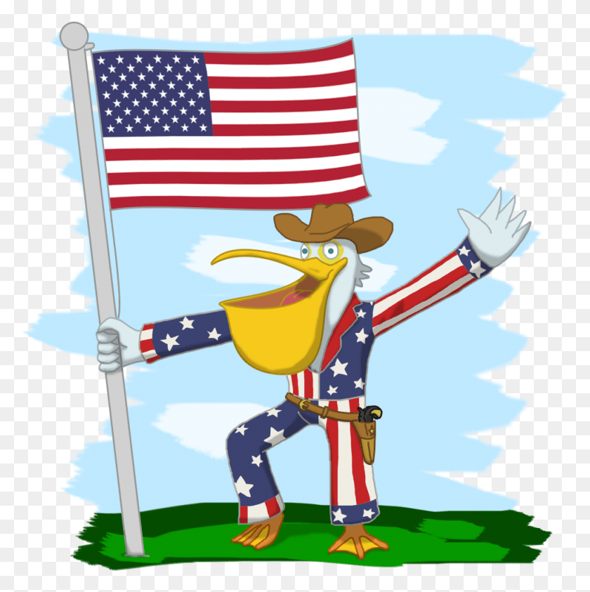 971x975 Yo Kai Watch Apelican American Flag, Flag, Symbol, Leisure Activities HD PNG Download