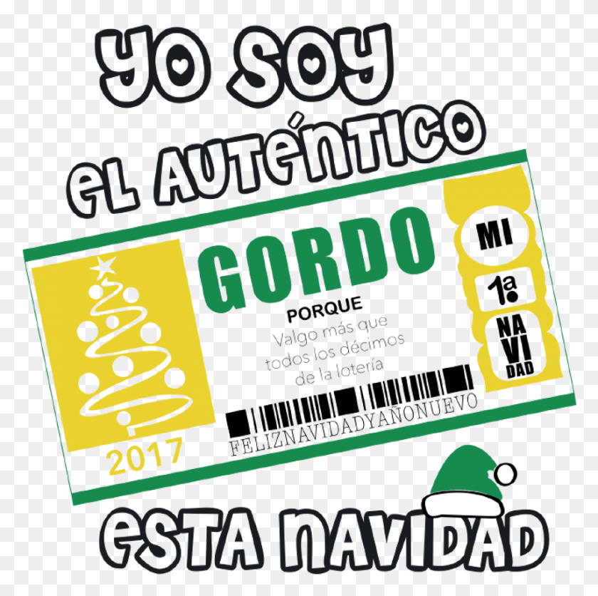858x854 Yo Soy El Autntico Gordo Esta Navidad Judicael, Text, Label, Bird HD PNG Download