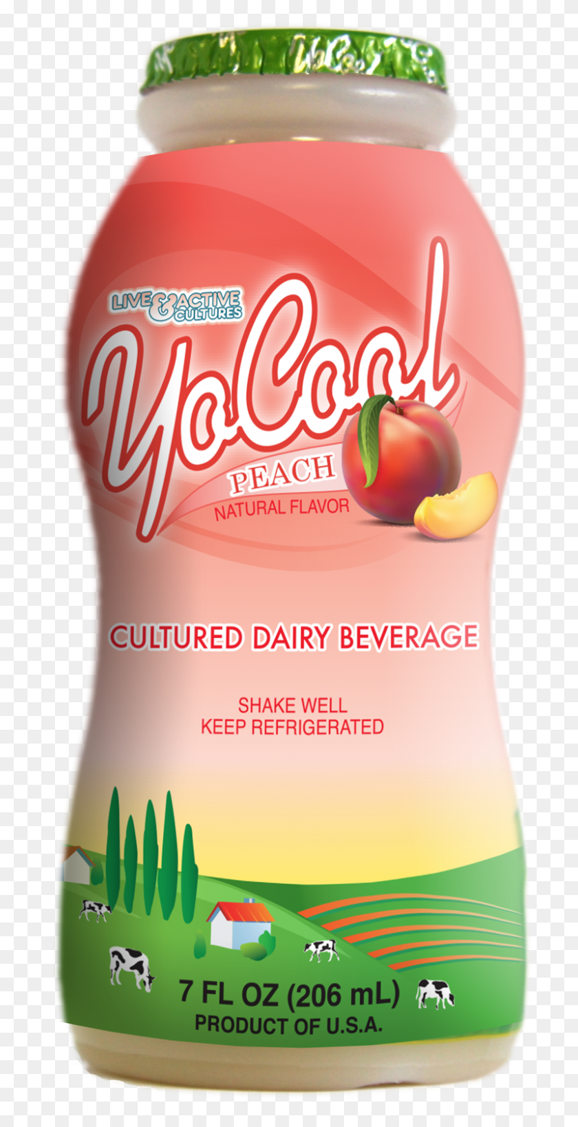 799x1616 Yocool Peach Epoca Drink, Bottle, Cosmetics, Food HD PNG Download