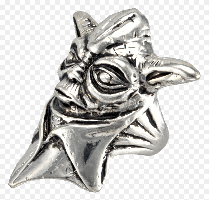 775x743 Yoda The Jedi Knight Fingerring From Star Wars Fox, Silver, Figurine, Person HD PNG Download