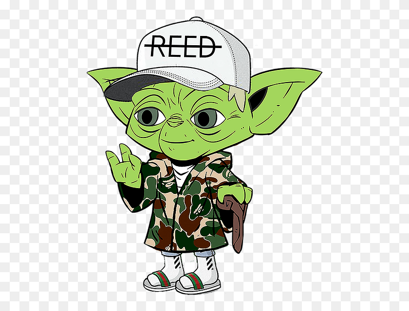 491x580 Yoda X Streetwear X Reed Cartoon, Person, Human, Military Uniform HD PNG Download