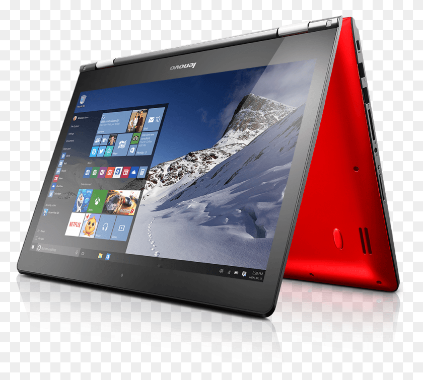973x868 Descargar Png Yoga 500 14 Rojo 10 Win 10 Ministart Cortana 2016 05 Lenovo Ideapad Yoga 500, Tableta, Computadora, Electrónica Hd Png