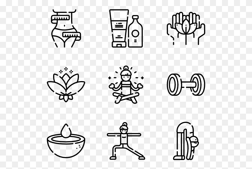 529x505 Yoga And Mindfulness Event Icons, Gray, World Of Warcraft HD PNG Download
