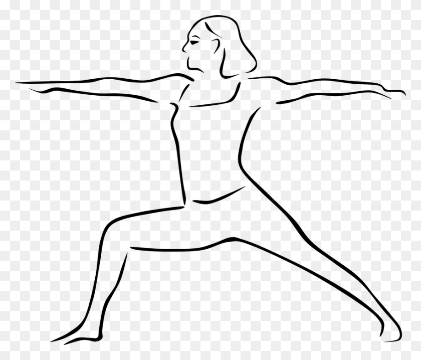 853x720 Yoga Clip Asana Drawing Of Yoga Poses, Gray, World Of Warcraft HD PNG Download