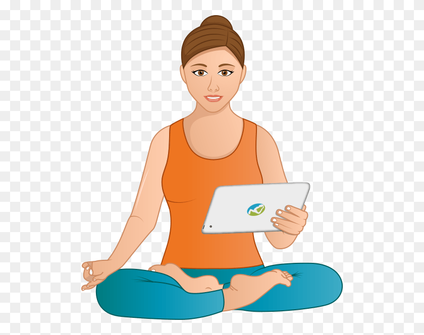 518x604 Yoga Clipart Yoga Teacher Sitting, Person, Human, Reading HD PNG Download