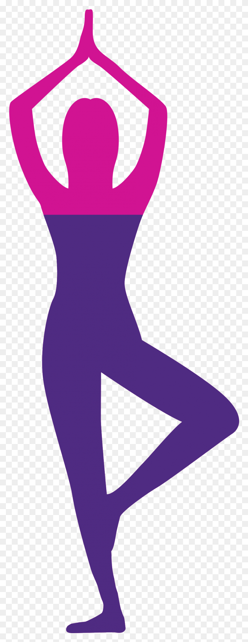 929x2512 Yoga Silhouette Eenderde Roze, Arm HD PNG Download