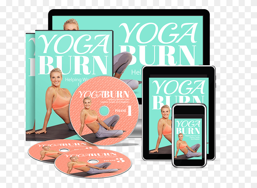 689x557 Yogaburn Fitness System For Women Yogaburn Fitness Yoga Burn 12 Week Challenge, Person, Human, Advertisement HD PNG Download