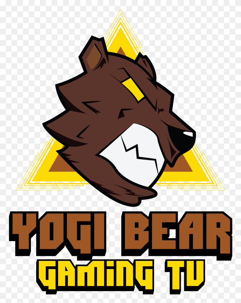 860x1098 Yogi Bear Gaming Tv Logo Branding Icon Twitch Logo Illustration, Symbol, Text, Trademark HD PNG Download