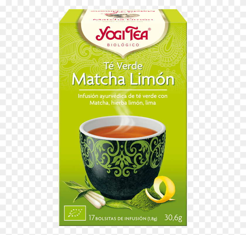 439x744 Yogi Tea Green Tea Matcha Lemon, Beverage, Drink, Plant HD PNG Download