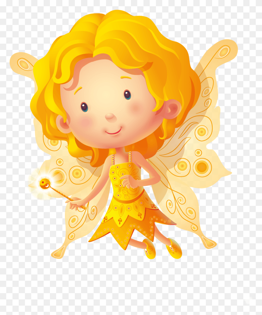 942x1148 Yogi Yellow Fairy Is The Youngest Wittiest One From Fairy Yellow, Flare, Light, Cupid HD PNG Download