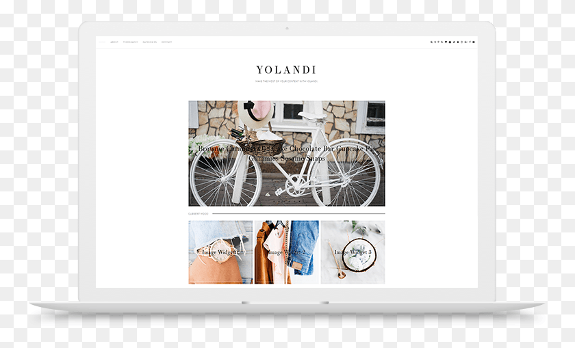 763x449 Yolandi Blogger Template Hybrid Bicycle, Vehicle, Transportation, Bike HD PNG Download
