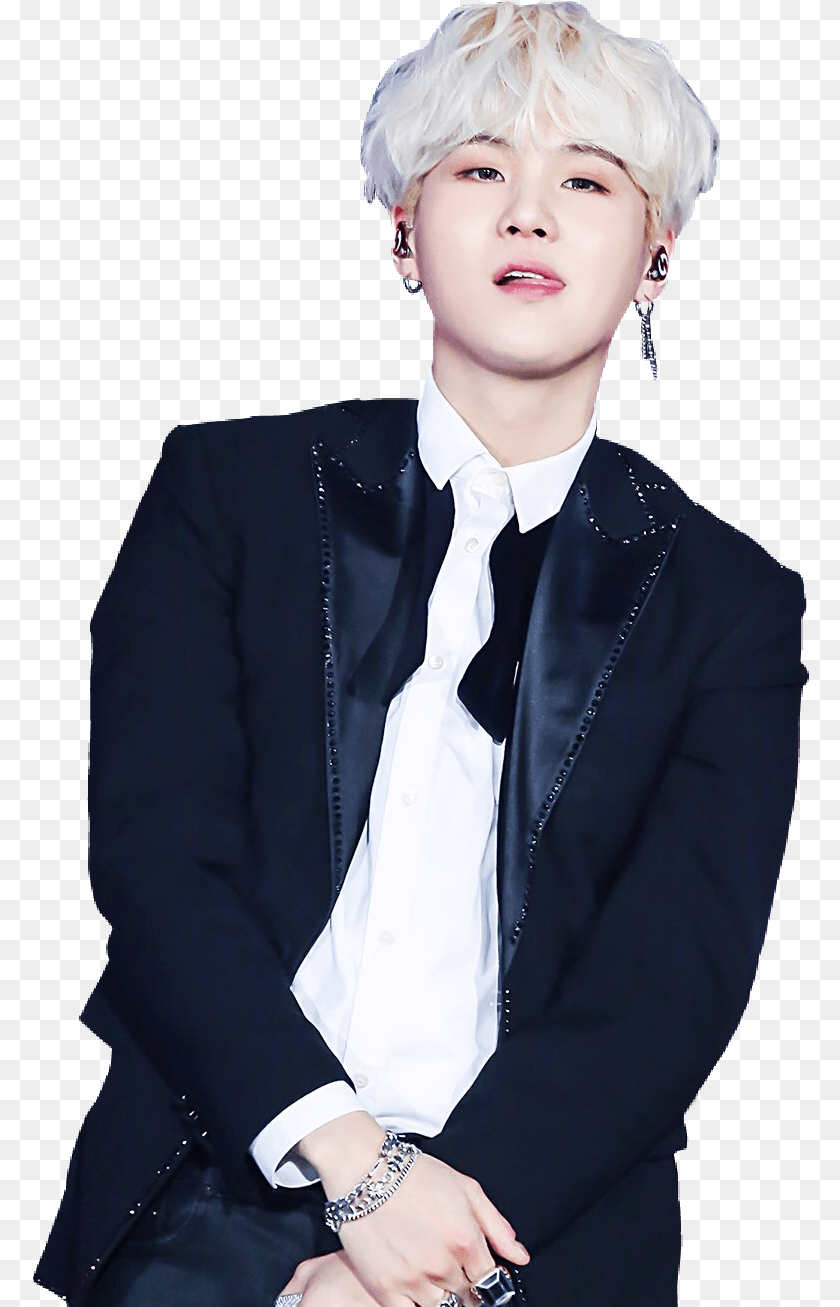 Yoongi Transparent Suit Sbs Suga, Accessories, Person, Hair, Formal Wear Clipart PNG