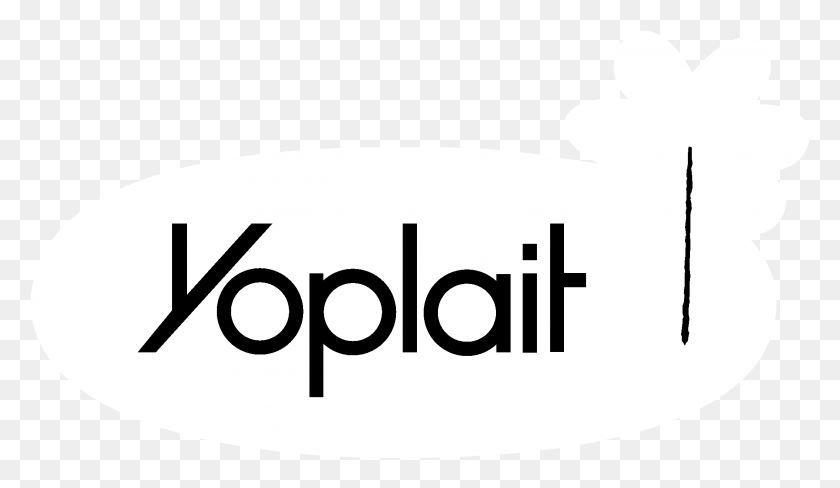 2191x1203 Yoplait Logo Черно-Белый Йогурт Yoplait, Этикетка, Текст, Трафарет, Hd Png Скачать