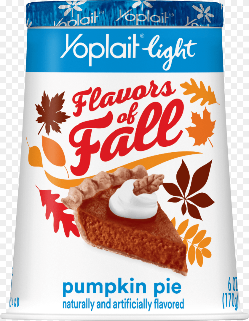 Yoplait Pumpkin Pie Yogurt, Advertisement, Cream, Dessert, Food Sticker PNG