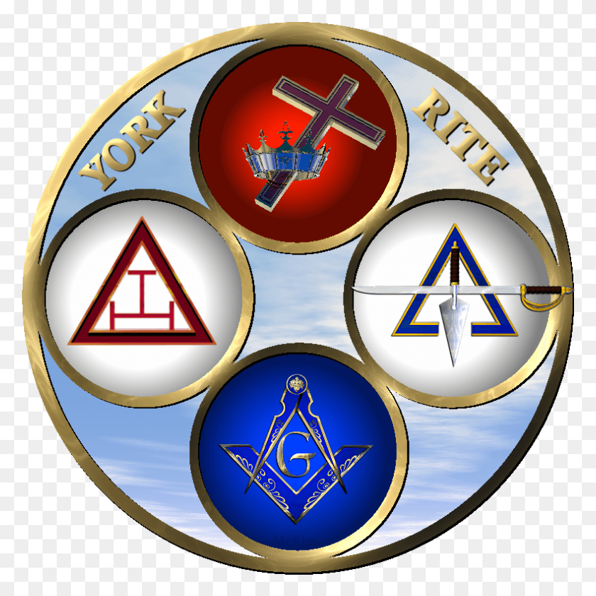 789x789 York Rite Masonic Clip Art Masonic Order Masonic Art York Rite, Logo, Symbol, Trademark HD PNG Download
