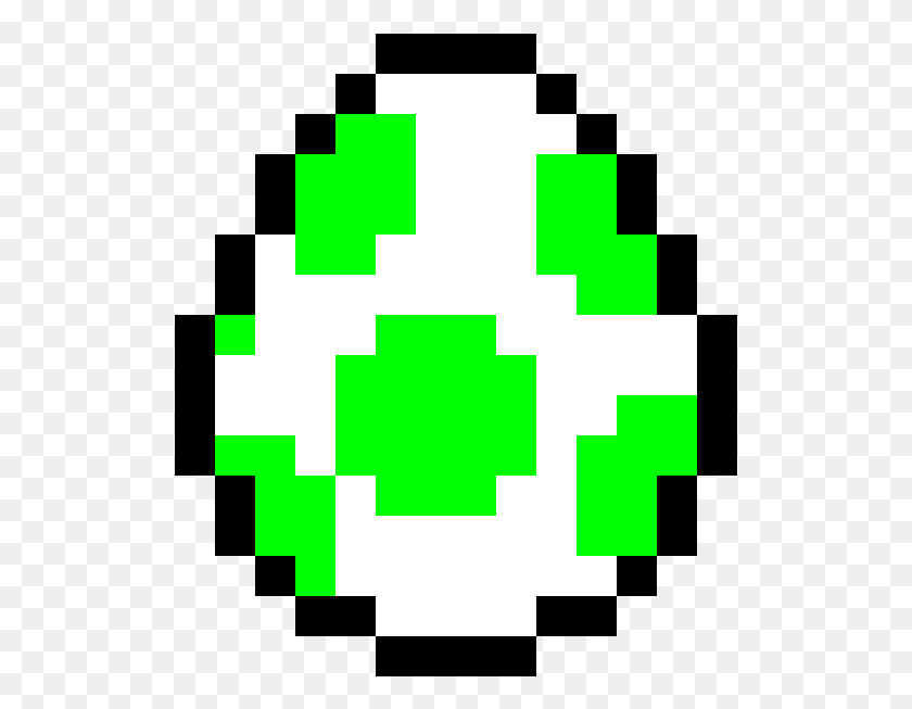 519x593 Yoshi Egg Yoshi Egg Pixel Art, First Aid, Pac Man HD PNG Download