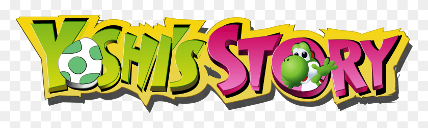 3757x931 Descargar Png / Yoshi Story Yoshi39S Story Logo, Texto, Número, Símbolo Hd Png