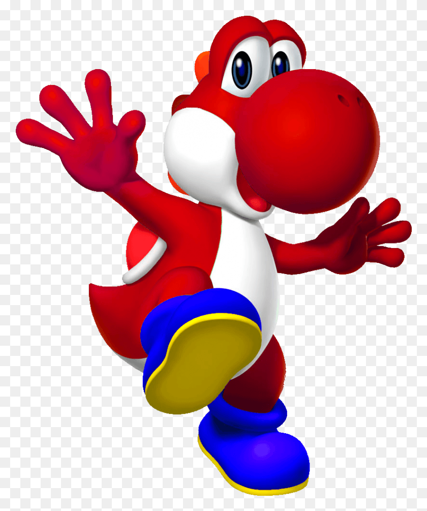 824x999 Йоши Супер Марио Красный Йоши, Исполнитель, Игрушка, Клоун Png Скачать