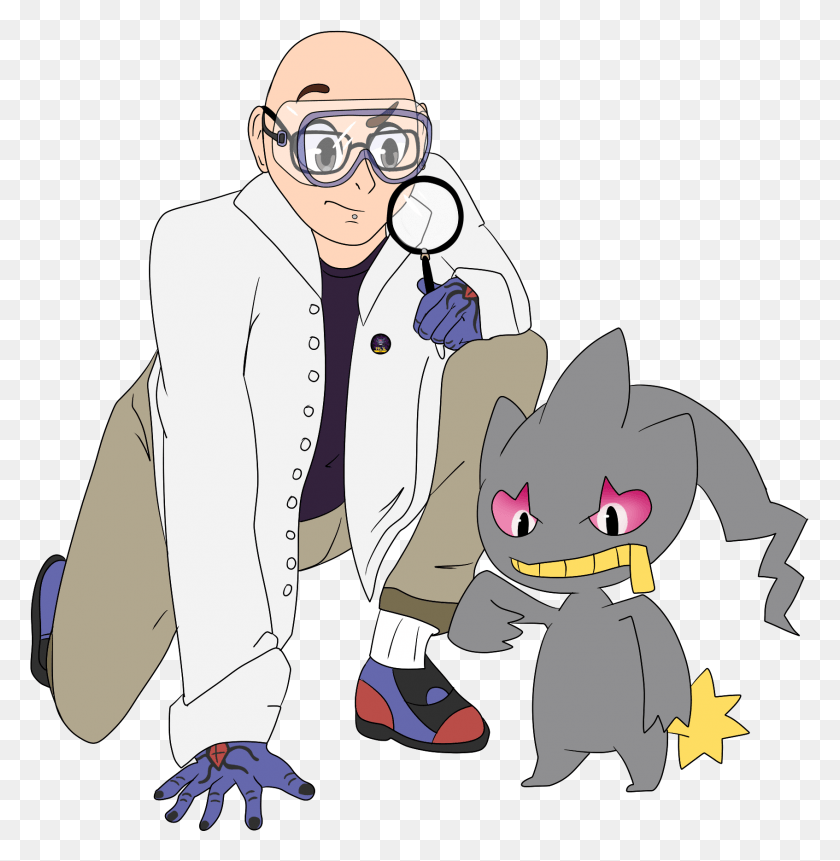 1693x1740 Yoshua Use To Be A Scientist Investigating Ghost Pokemon Cartoon, Person, Human, Doctor HD PNG Download