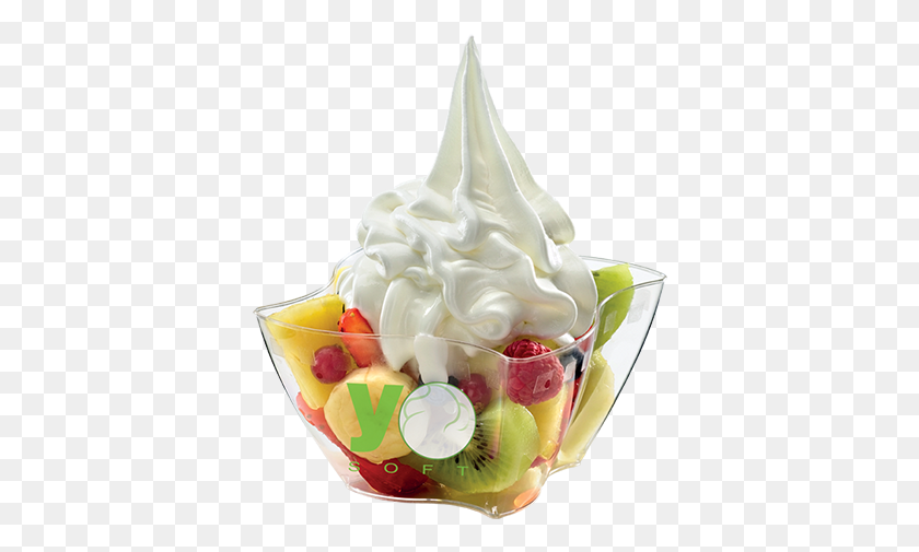 381x445 Yosoft Is A Yogurt Flavoured Soft Ice Cream Gluten Yogurt Ice Cream, Cream, Dessert, Food HD PNG Download