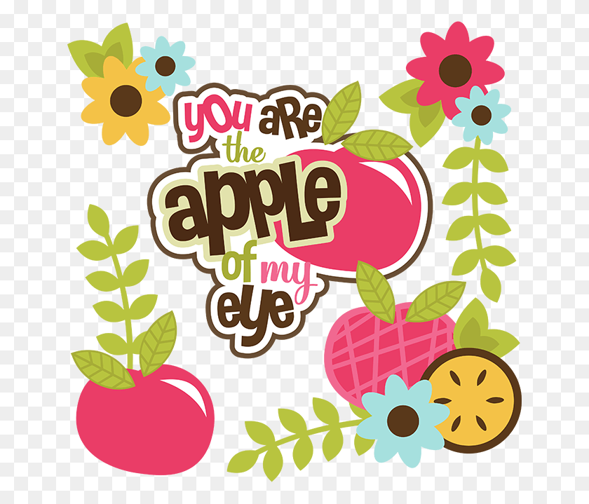 648x659 You Are The Apple Of Apple Of The Eye Clipart, Poster, Advertisement, Flyer HD PNG Download