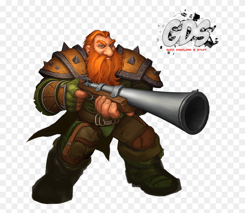 663x673 You Can Also Sharepost Wow Renders In This Thread Dwarf Warcraft, Person, Human, Gun HD PNG Download