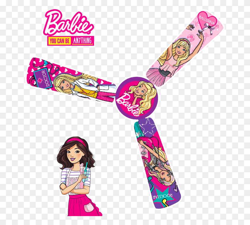 673x698 You Can Be Anything Barbie Fans, Clothing, Apparel, Appliance HD PNG Download