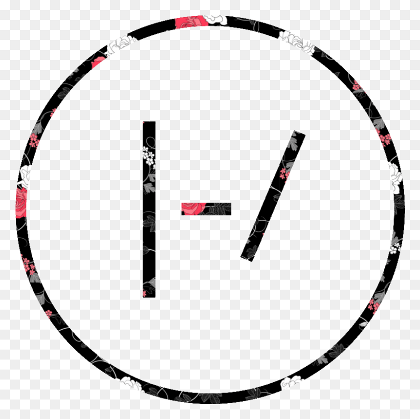 801x800 You Can Be Who You Wanna Be Twenty One Pilots Floral Twenty One Pilots Floral Black And White, Hoop, Person, Human HD PNG Download