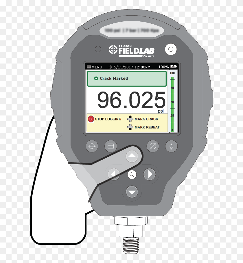 634x851 You Can Mark The Crack As Many Times As You Want During Electronics, Stopwatch HD PNG Download