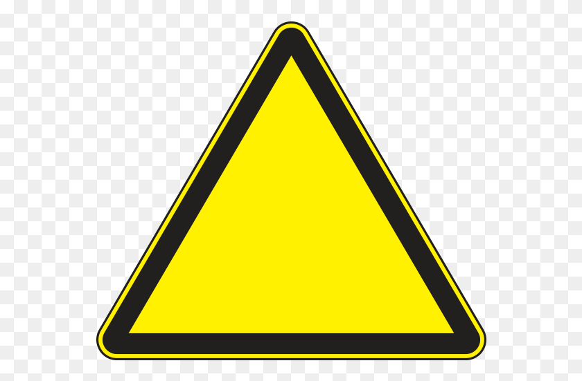 564x491 You Can Use These Ready Made Templates To Bring Your Yellow Triangle Sign Driving, Symbol, Road Sign HD PNG Download