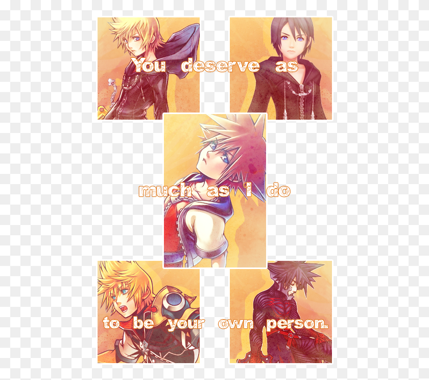 466x683 You Deserve As Much As I Do To Be Your Own Person Kingdom Hearts Birth By Sleep, Comics, Book, Manga HD PNG Download
