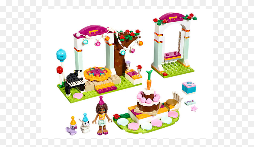 569x427 У Вас Нет Недавно Просмотренных Предметов Lego Friends Birthday Set, Торт, Десерт, Еда Hd Png Скачать