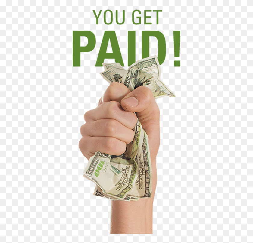 360x744 You Get Paid Cash, Money, Dollar, Person HD PNG Download