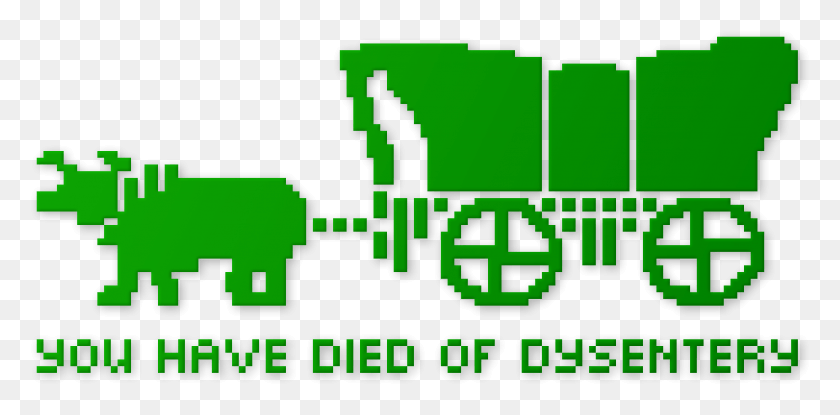 2316x1056 You Have Died Of Dysentery Oregon Trail Game, Digital Clock, Clock, Symbol HD PNG Download