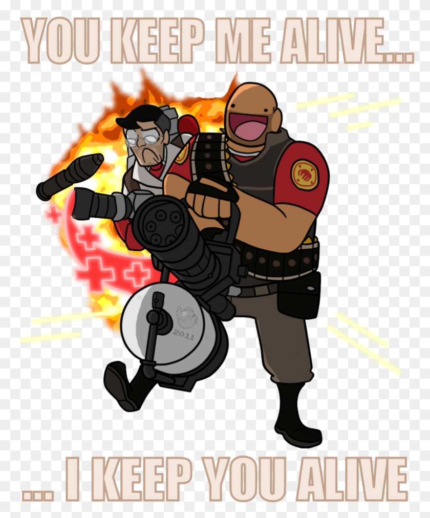 781x954 You Keep Me Alive 20l1 Team Fortress 2 Minecraft Overwatch Team Fortress 2 Medic Spray, People, Person, Human HD PNG Download