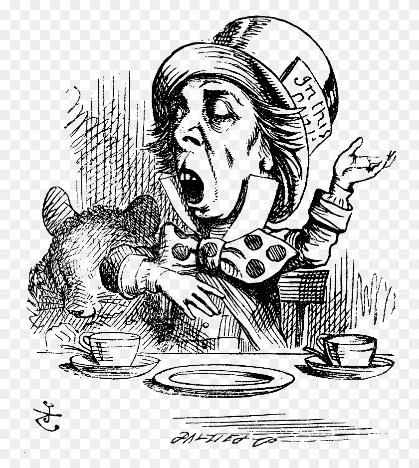 750x878 You Know It Was At The Great Concert Given By The Alice In Wonderland Mad Hatter Book, Person, Human, Poster HD PNG Download