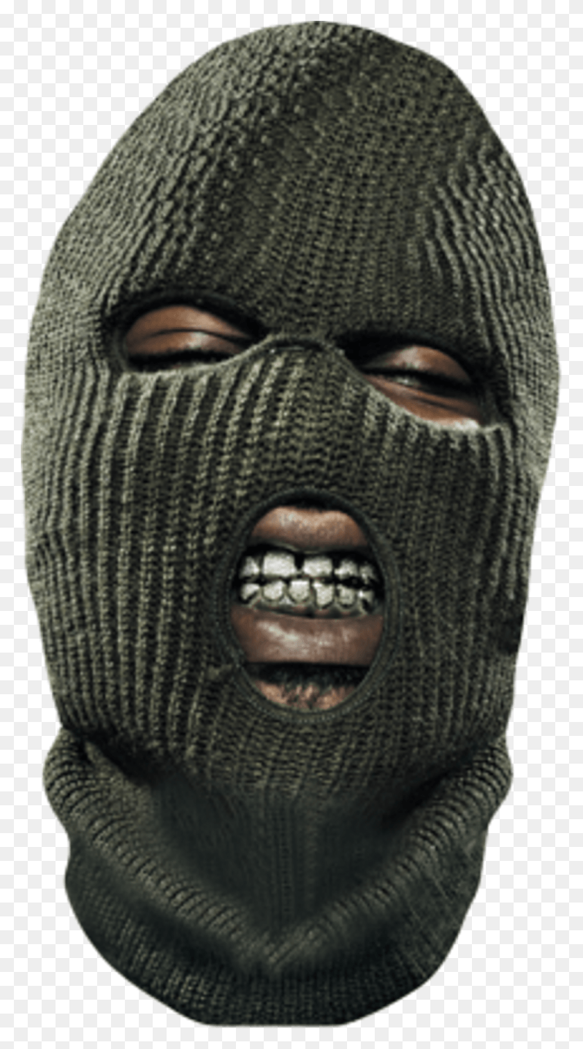 1024x1905 Young Buck Gunit Skimask Gold Teeth Grillz Ski Mask And Grill, Mouth, Lip, Hoodie HD PNG Download