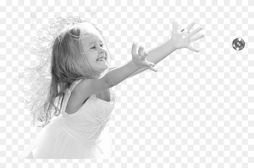 851x543 Young Girl Transparent Bw Girl, Person, Human, Finger HD PNG Download