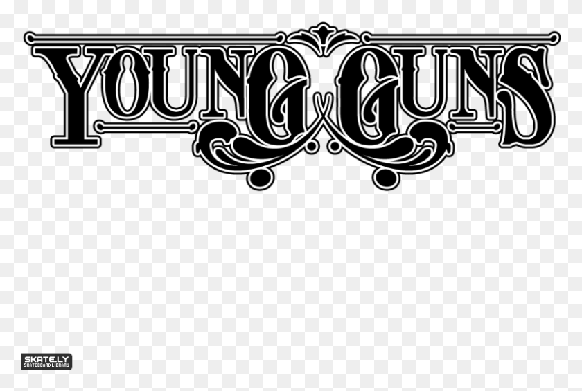 798x517 Логотип Young Guns Young Guns, Текст, Этикетка, Каллиграфия Hd Png Скачать
