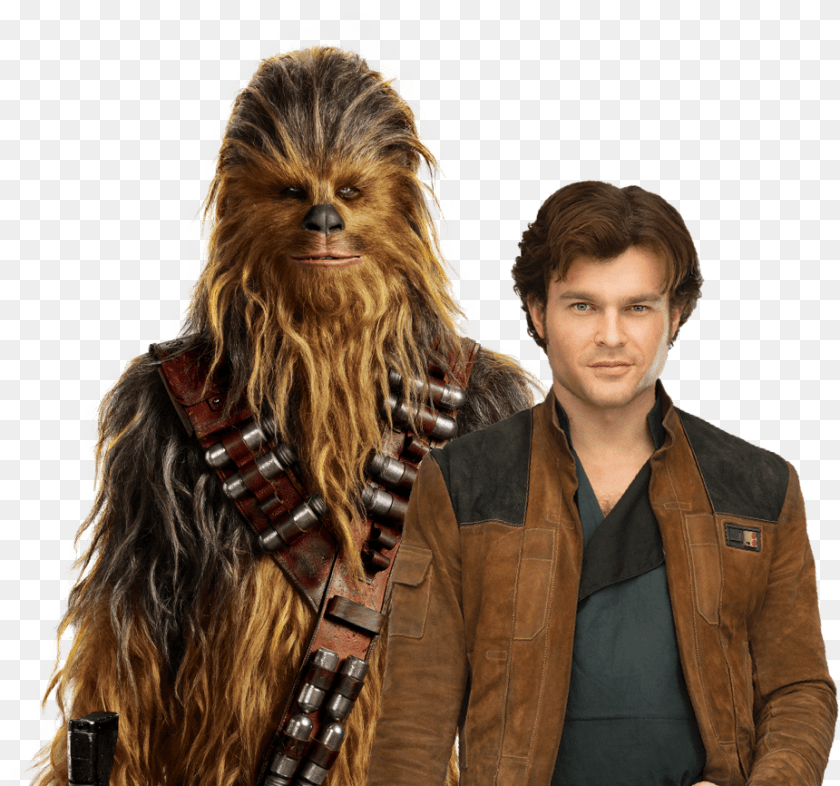 926x866 Young Han Solo And Chewbacca, Clothing, Coat, Jacket, Adult Transparent PNG