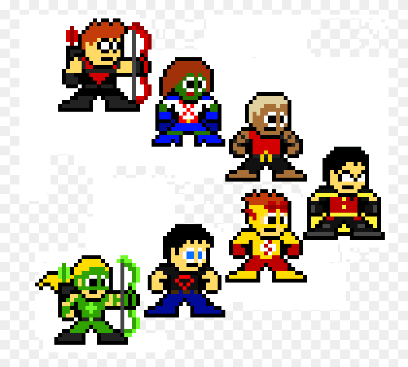 760x696 Young Justice Young Justice Pixel Art, Super Mario HD PNG Download