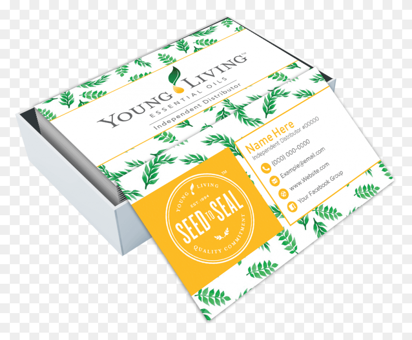990x807 Young Living Business Card Design Paper, Advertisement, Poster, Flyer HD PNG Download